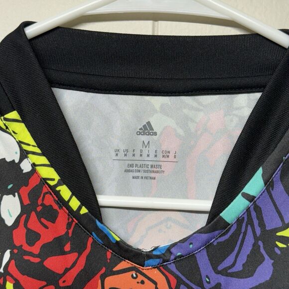 Adidas HC3929 Aeroready Tiro All Over Floral Print Soccer Jersey Men M EUC - Picture 5 of 10